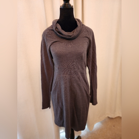 Lucy Dresses & Skirts - Lucy Cowl Neck Sweatshirt Dress color Grey size S
